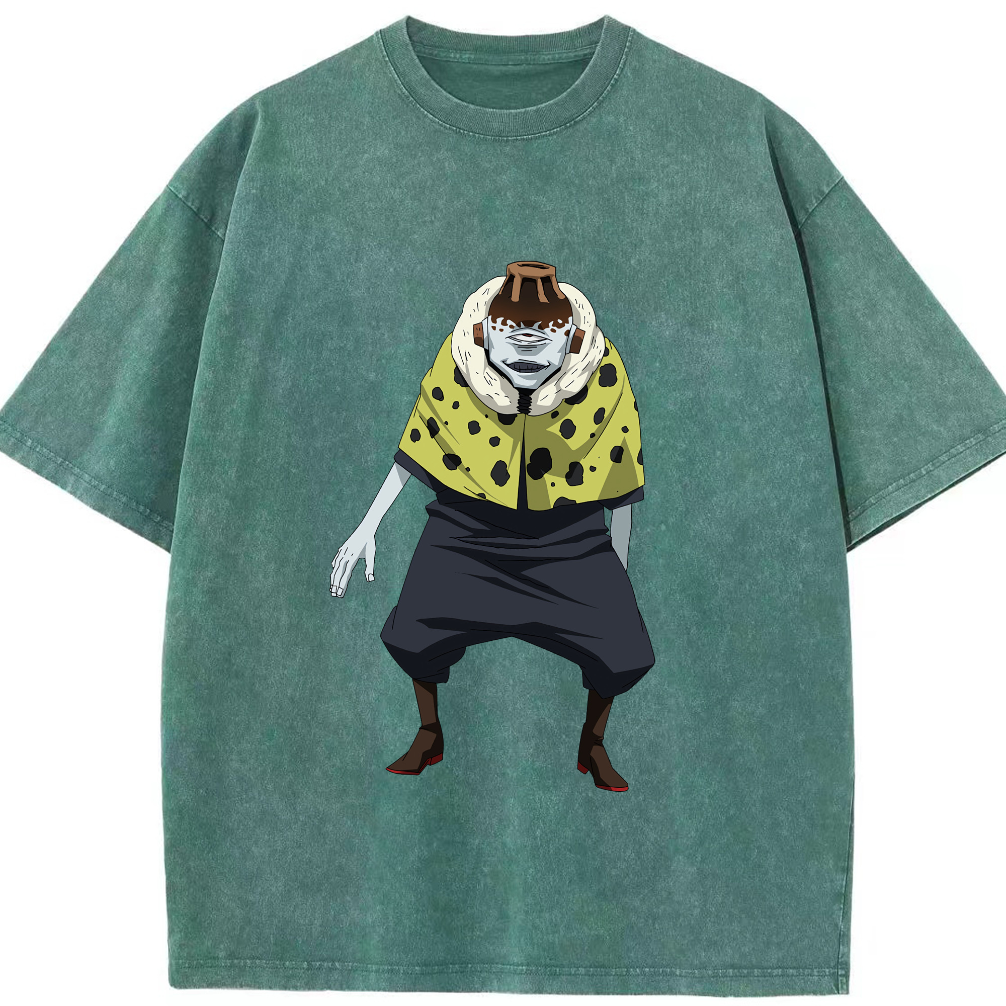（画像用） 呪術廻戦 Jujutsu Kaisen 綿100% ヴィンテージ風 半袖Tシャツ（フロントプリント）